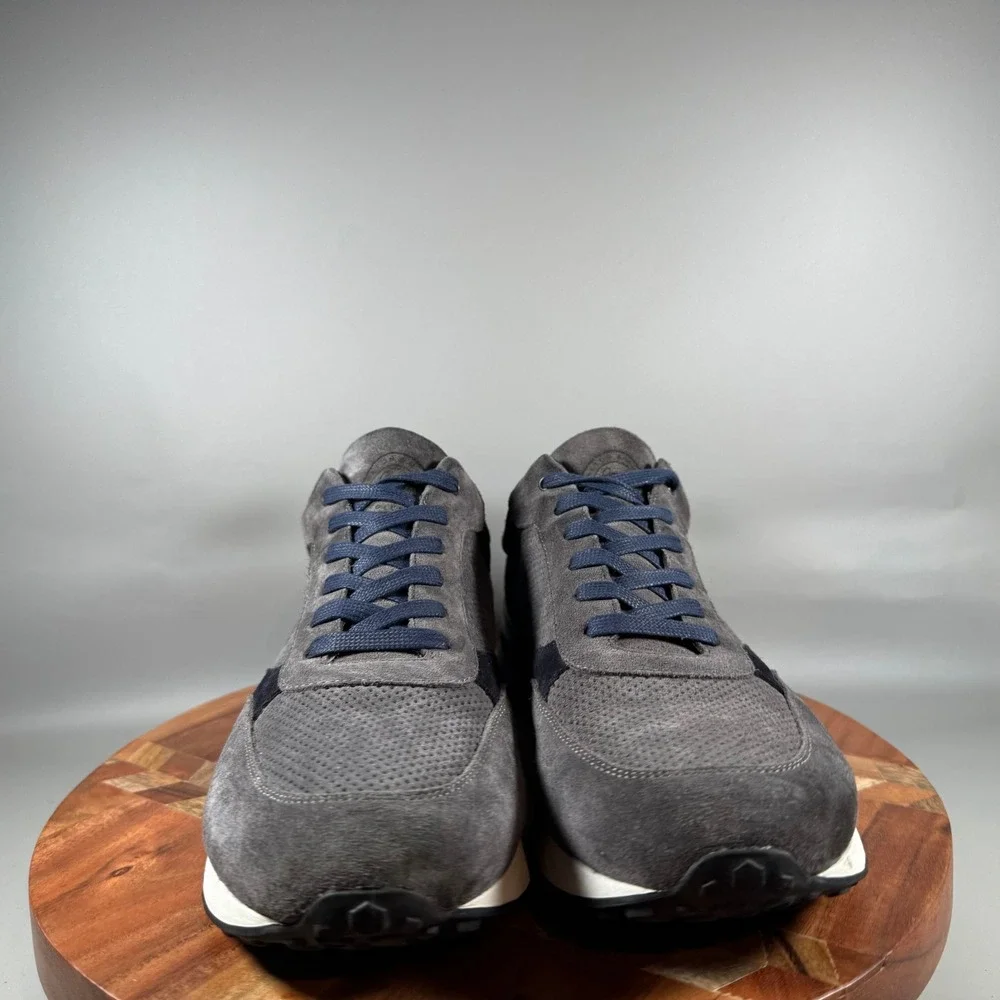 Johnston & Murphy Collection XC4 Prentiss Gray Suede Sneakers Mens 13 M